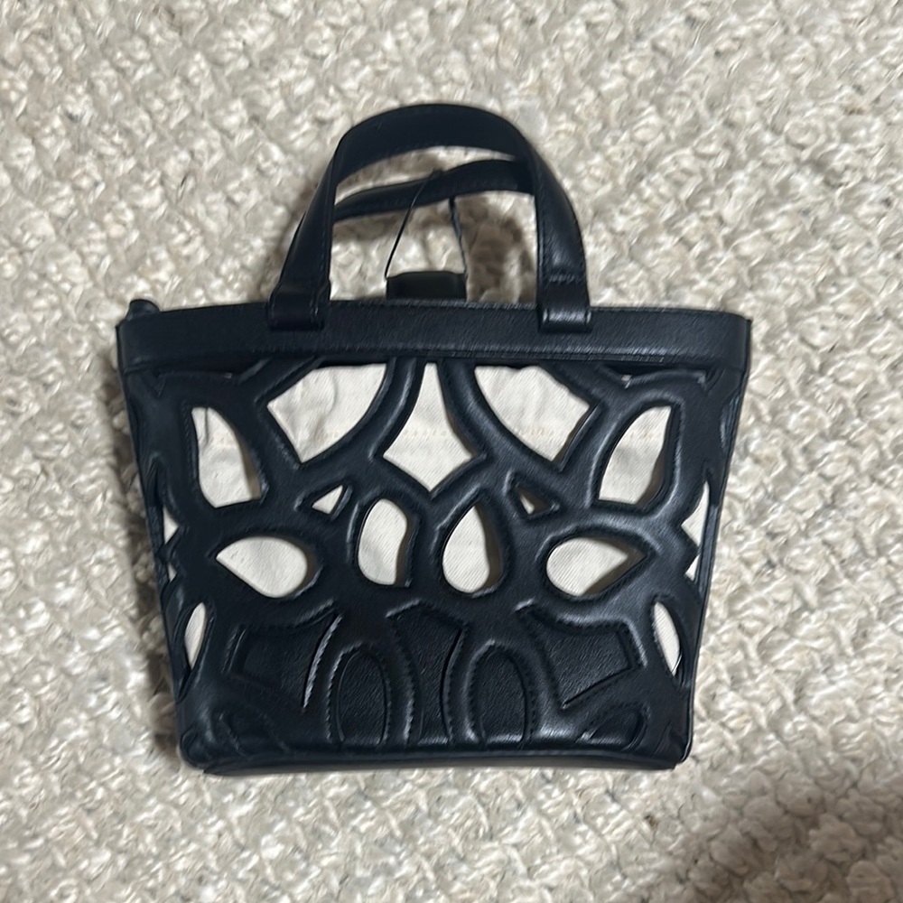 Zara Black and Cream Tote Bag